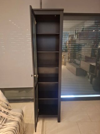 Vitrina libreria Ikea Negra 197x49x34cm