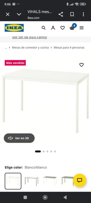 4 Sillas y Mesa Comedor/Cocina TEODORES y VIHALS