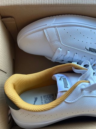 Zapatos Puma Grounded Perf Gris/Blanco Talla 44.5