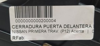 NISSAN PRIMERA TRAV. (P12) Acenta CERRADURA PUERTA DELANTERA IZQUIERDA