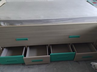 Estructura cama nido con cajones