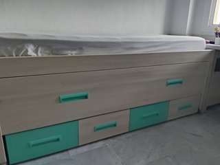 Estructura cama nido con cajones