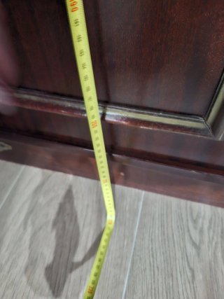 Mueble de salón madera y cristal