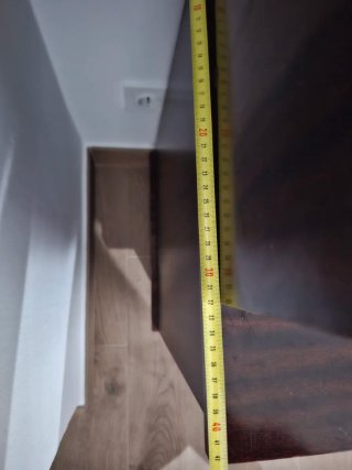 Mueble de salón madera y cristal