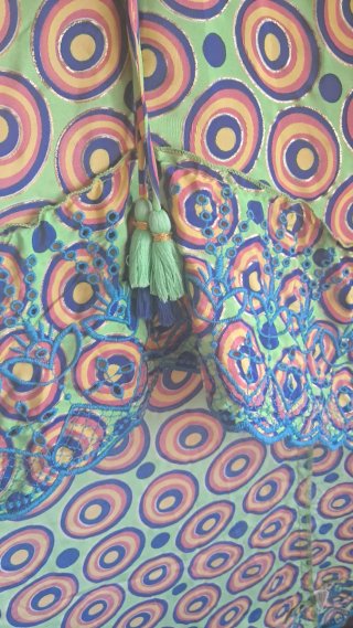 Vestido largo estampado retro boho chic T. M