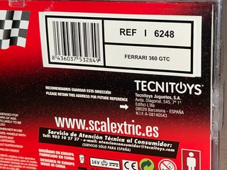 944- Scalextric SCX Ferrari 360 GTC #93 Kinch 6248