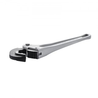 Llave de tubo, llave de tubo recta de aluminio de 14", ajuste automático de mandíbula, llave de plomería ajustable, fácil de llevar, mango ergonómico, diseño colgable, para tuberías de agua, repar...