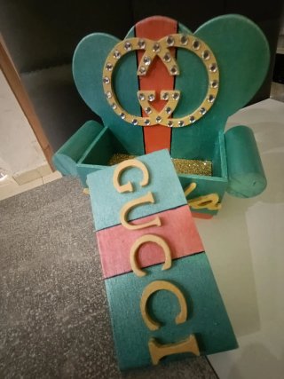 Joyero madera artesanal personalizado Maria