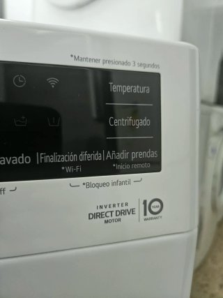 Lavadora LG 8.5kg Direct Drive 1200 RPM Clase A
