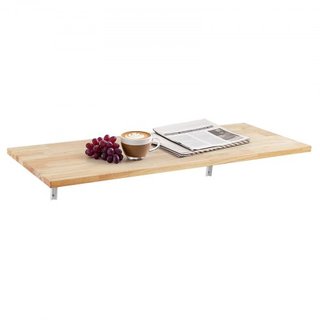 Mesa Plegable Montada en la Pared, Mesa de Montaje en la Pared de 47.2 x 19.7 pulgadas, Escritorio Flotante con Soporte de Hierro, Escritorio Plegable para Espacios Pequeños, Oficina en Casa, Come...