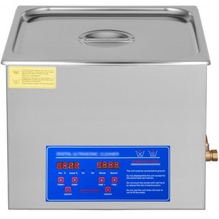 Máquina de Limpieza Ultrasónica de 15L Máquina de Limpieza Ultrasónica de Acero Inoxidable Calentador Digital Temporizador Limpieza de Joyería para Uso Comercial Personal en Casa (15L)