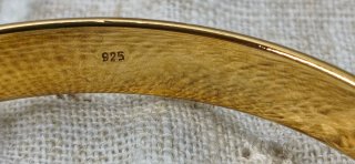 Pulsera Plata 925 laminada en Oro