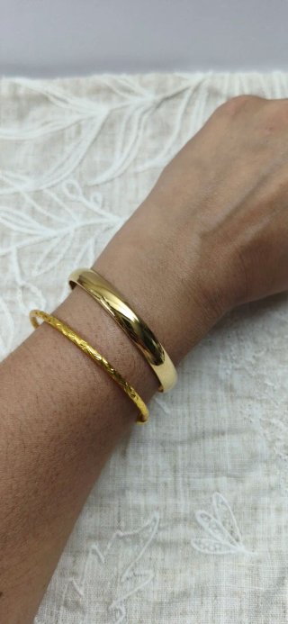 Pulsera Plata 925 laminada en Oro