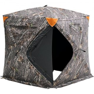 Escondite de Caza, Escondite de 270°, Escondite para Ciervos Pop Up para 2-3 Personas con Bolsa de Transporte, Tienda de Caza Portátil y Resistente, 3 Ventanas Horizontales para Caza de Pavos y Ci...