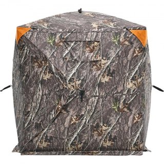 Escondite de Caza, Escondite Terrestre Transparente de 270°, Escondite para Ciervos Plegable para 2-3 Personas con Bolsa de Transporte, Tienda de Caza Portátil y Resistente, Malla Transparente Uni...