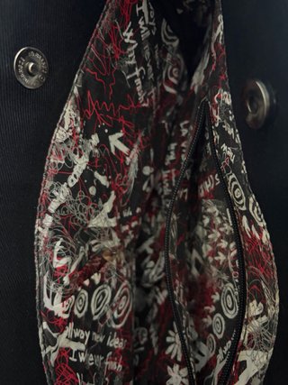 Bolso Desigual Negro y Rojo