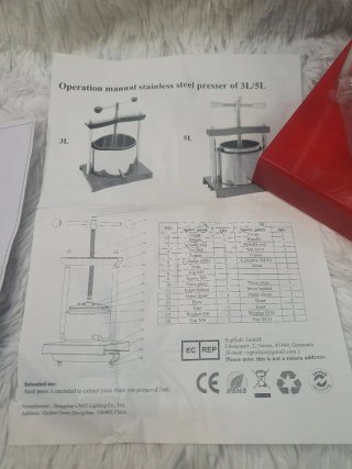 Prensa Fruta 3L Nueva en Caja