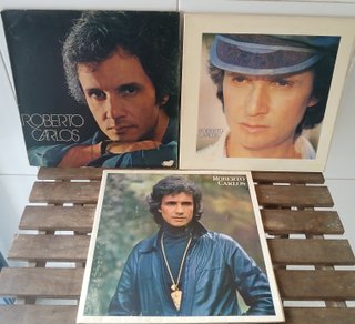 Roberto Carlos 3 LPs Edições Brasileiras