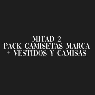 Pacchetto metà con magliette, vestiti e camicie