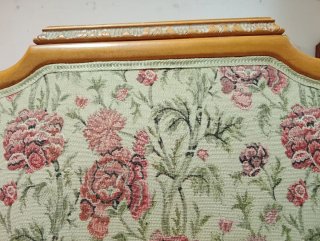 Sillón vintage floral para restaurar
