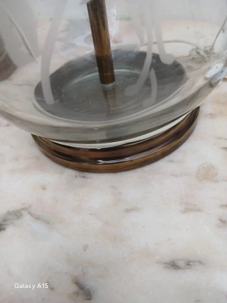 Lámparas Vintage Cristal Grabado