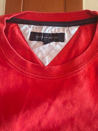 Camiseta Tommy Hilfiger Roja M/L Talla XL