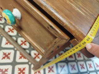 Mesa tocinera antigua de madera