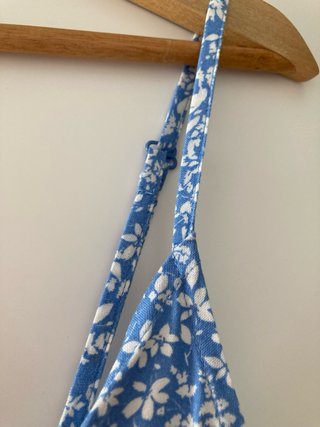 NUEVo! Vestido floral azul y blanco talla S