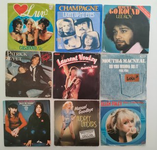 Discos de vinilo single 45 rpm a 1 € unidad