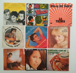 Discos de vinilo single 45 rpm a 1 € unidad