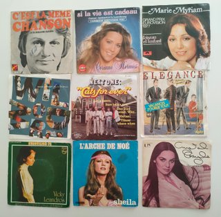 Discos de vinilo single 45 rpm a 1 € unidad
