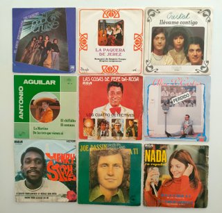 Discos de vinilo single 45 rpm a 1 € unidad