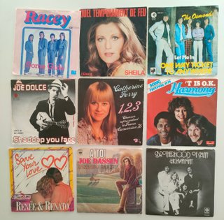 Discos de vinilo single 45 rpm a 1 € unidad