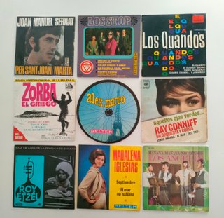 Discos de vinilo single 45 rpm a 1 € unidad