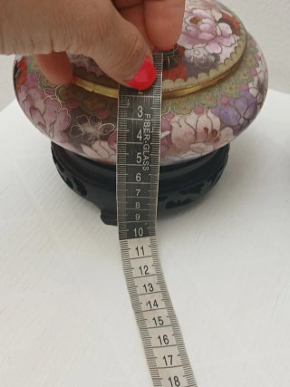 Coppia Vasi Cinesi Vintage Cloisonné