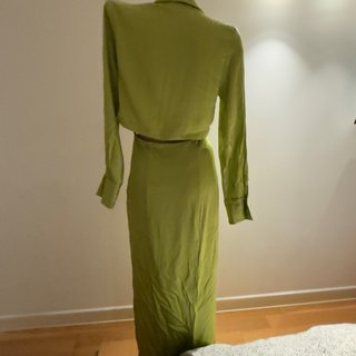 Vestido largo verde para eventos