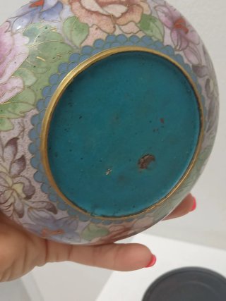 Vaso Cinese Vintage Cloisonné