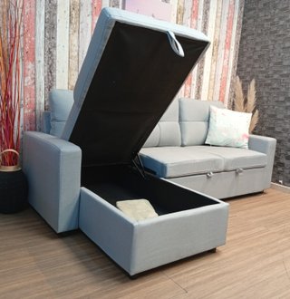 Sofá Cama PAU Gris. Chaiselong. Cómodo. ¡OFERTA!