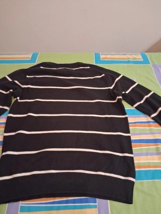 Jersey caballero rayas cuello redondo
