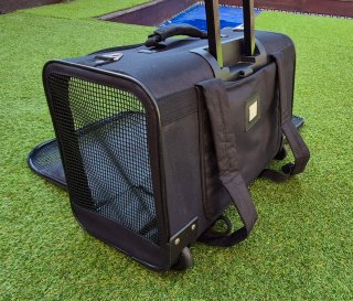 Transportín mascota ruedas asas colgar hasta 11kg