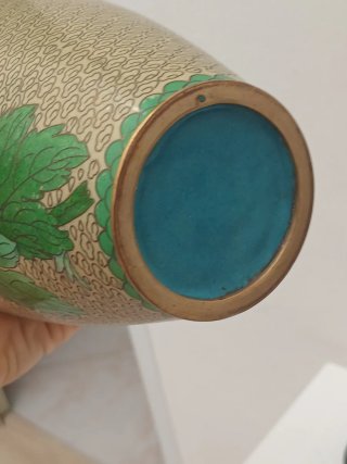 Vaso Cinese Vintage Cloisonné