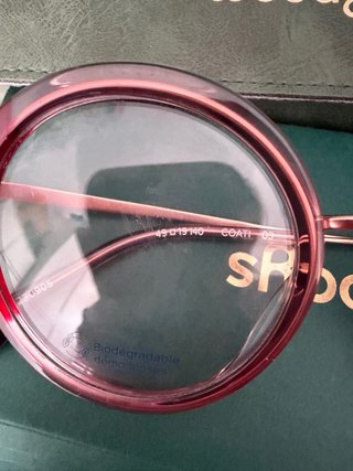 Montura Gafas Woodys Eyewear Coati Roja y Dorada