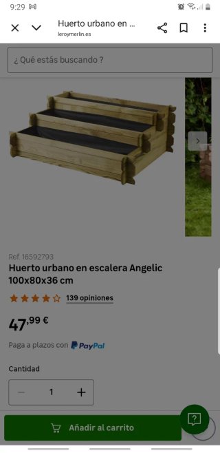 Jardinera de madera