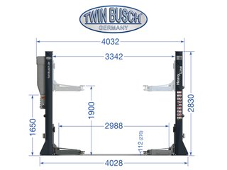 Elevador 2 columnas 6t TW260-400-G