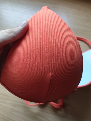 Top Bikini Copa Rígida Naranja Talla M