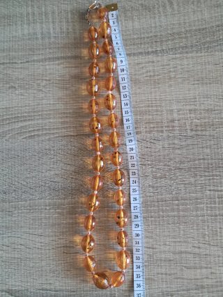 Collar resina naranja-Antigua-