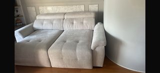 Sofá 2 plazas tela beige