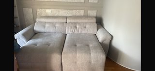 Sofá 2 plazas tela beige