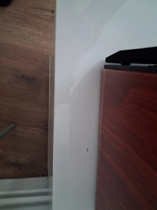 Mueble TV salón blanco brillo moderno IKEA