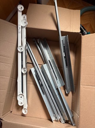 3 cajones IKEA KOMPLEMENT + 1 cajón de malla.